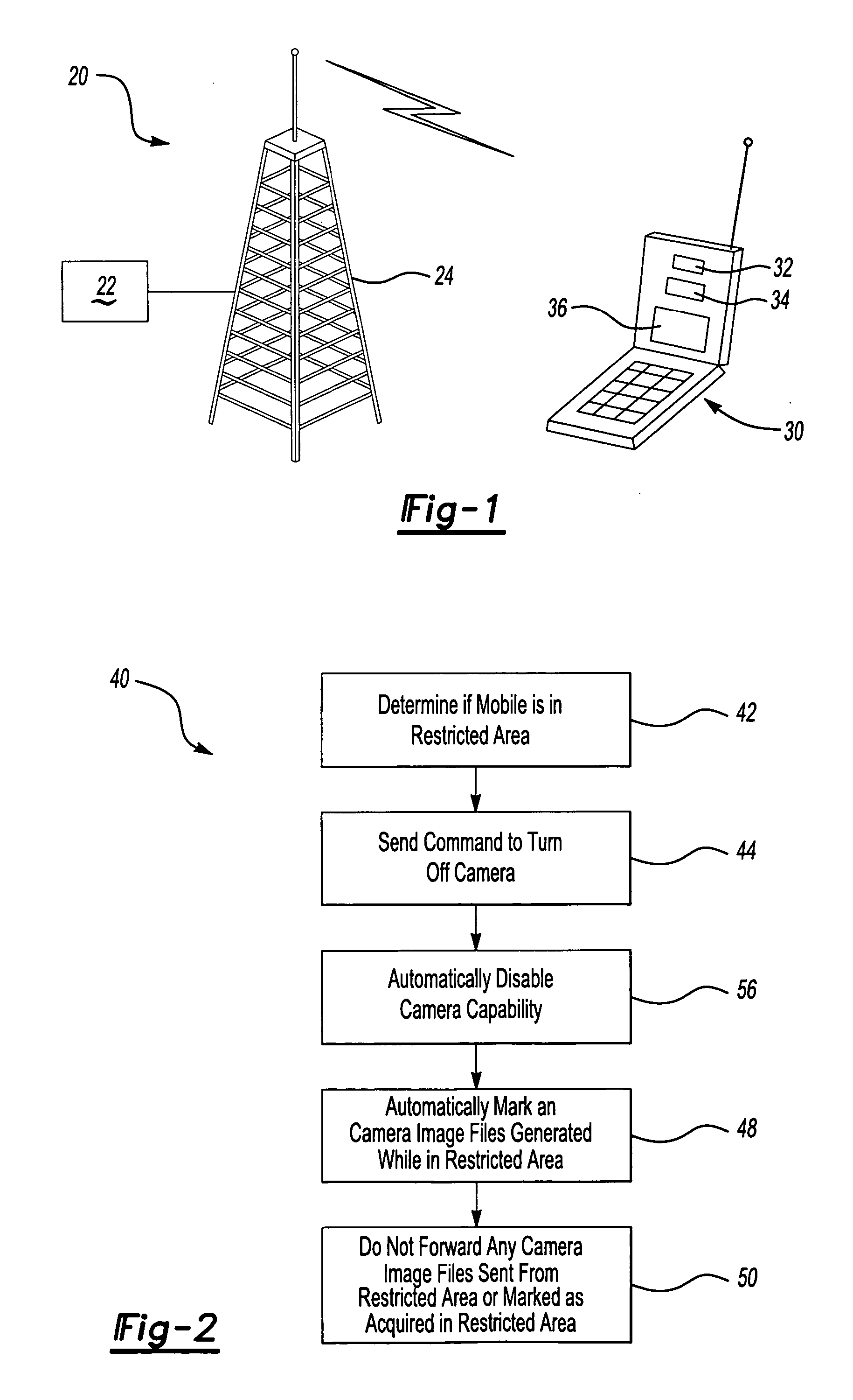 Controlling wireless communication devices with media recording capabilities