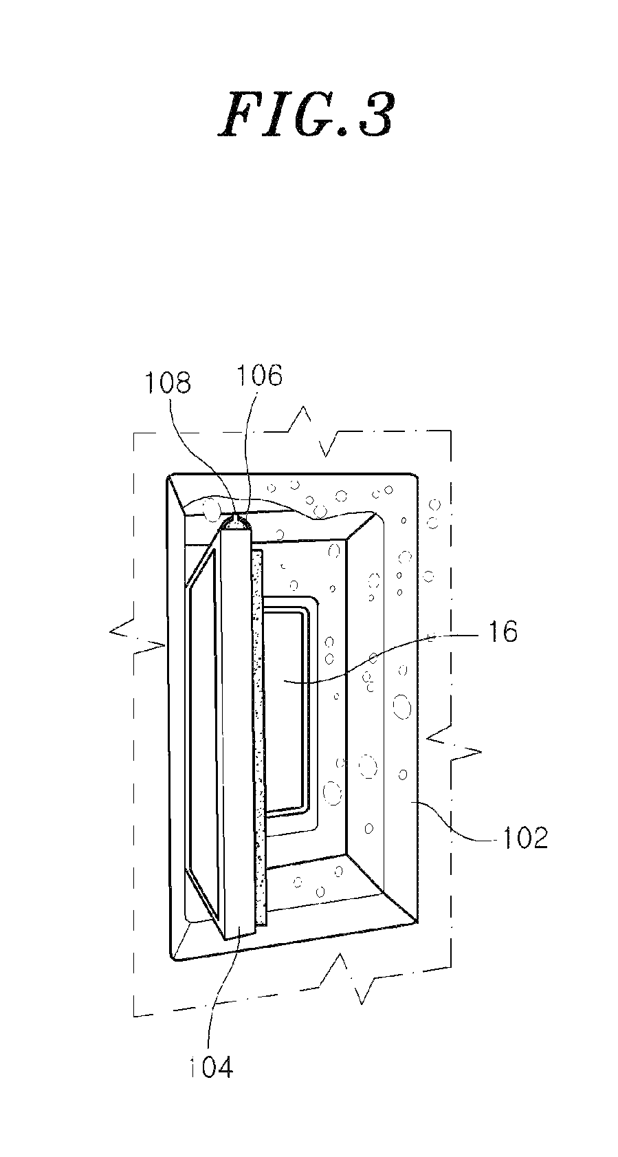 Cool air path damper assembly with elastic anti-freezing member