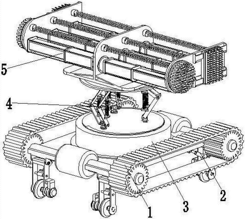 An automatic equipment for cleaning walls of water supply and drainage ditches for houses and residences