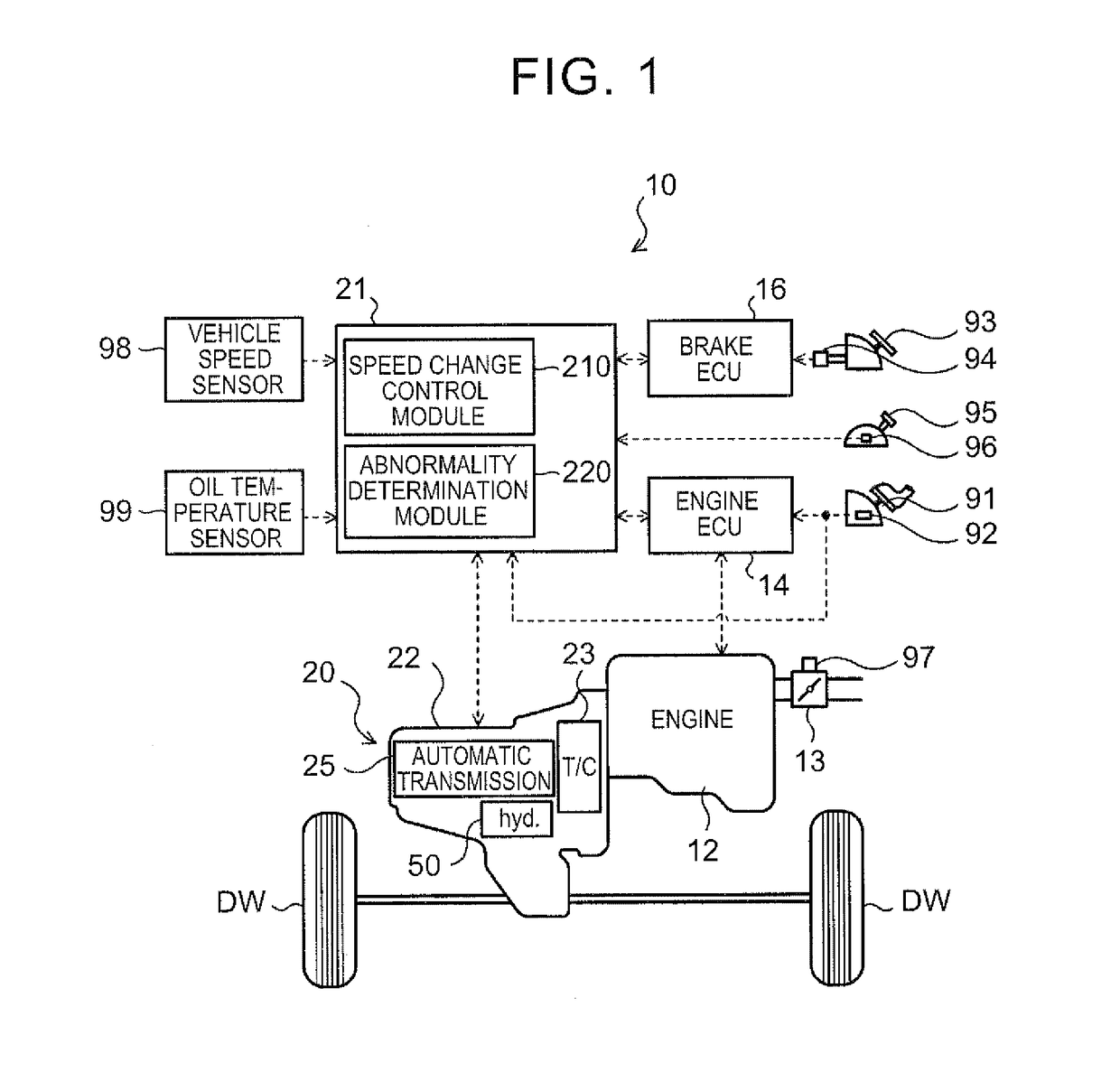 Hydraulic control device and abnormality determination method for the same