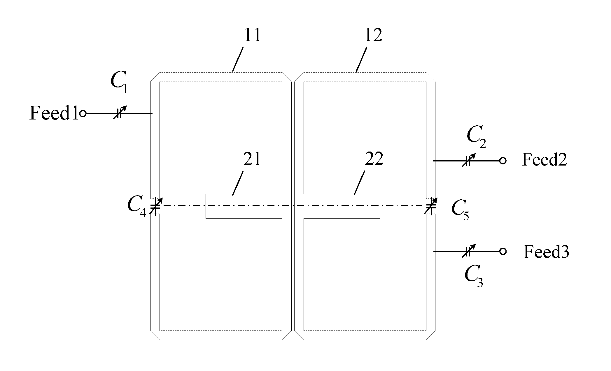 Microwave frequency tunable filtering balun