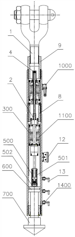 Windproof tie rods with electric telescopic and twist lock