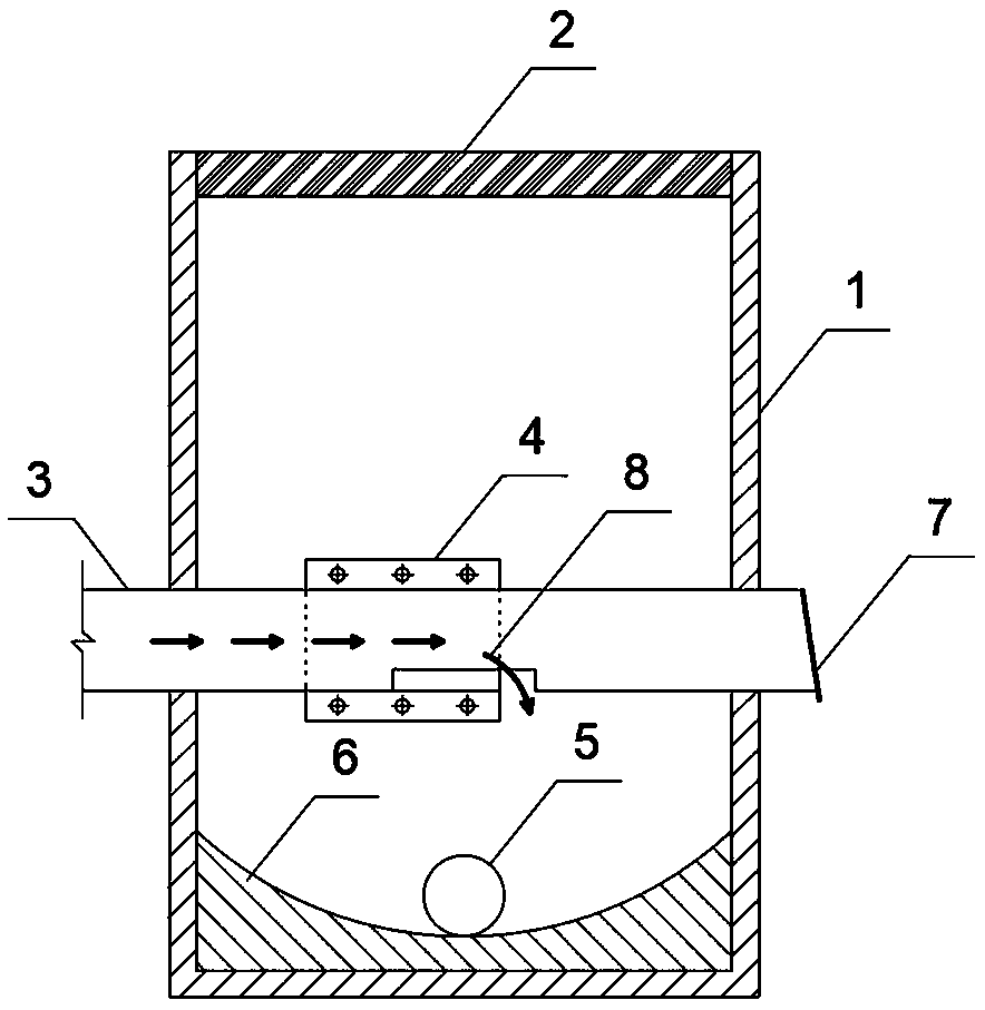 Intercepting well and control method of interception flow of intercepting well