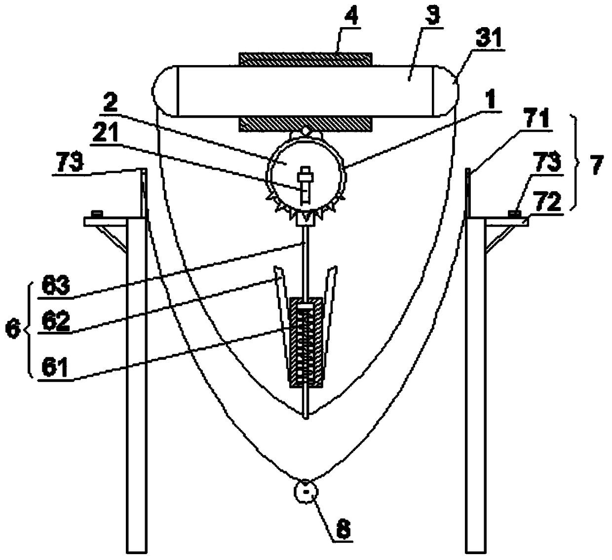 Lever-type oil pumping unit