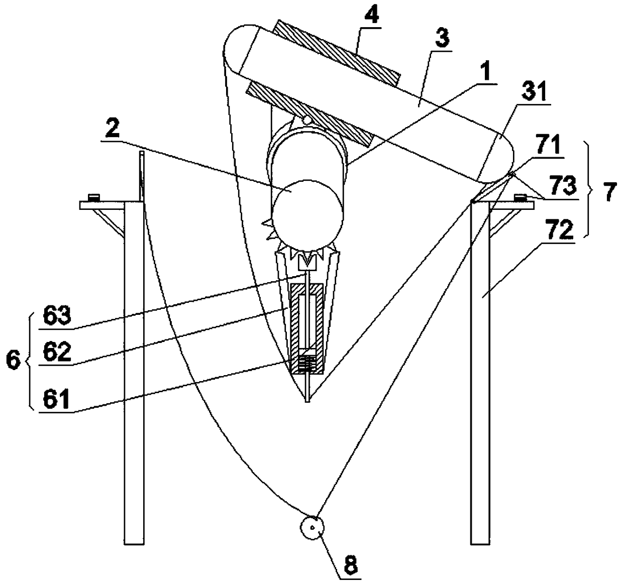 Lever-type oil pumping unit