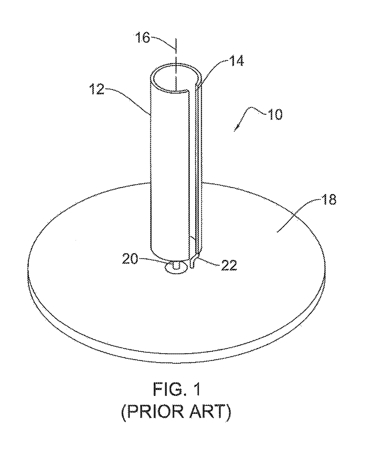 Slotted antenna with uniaxial dielectric covering