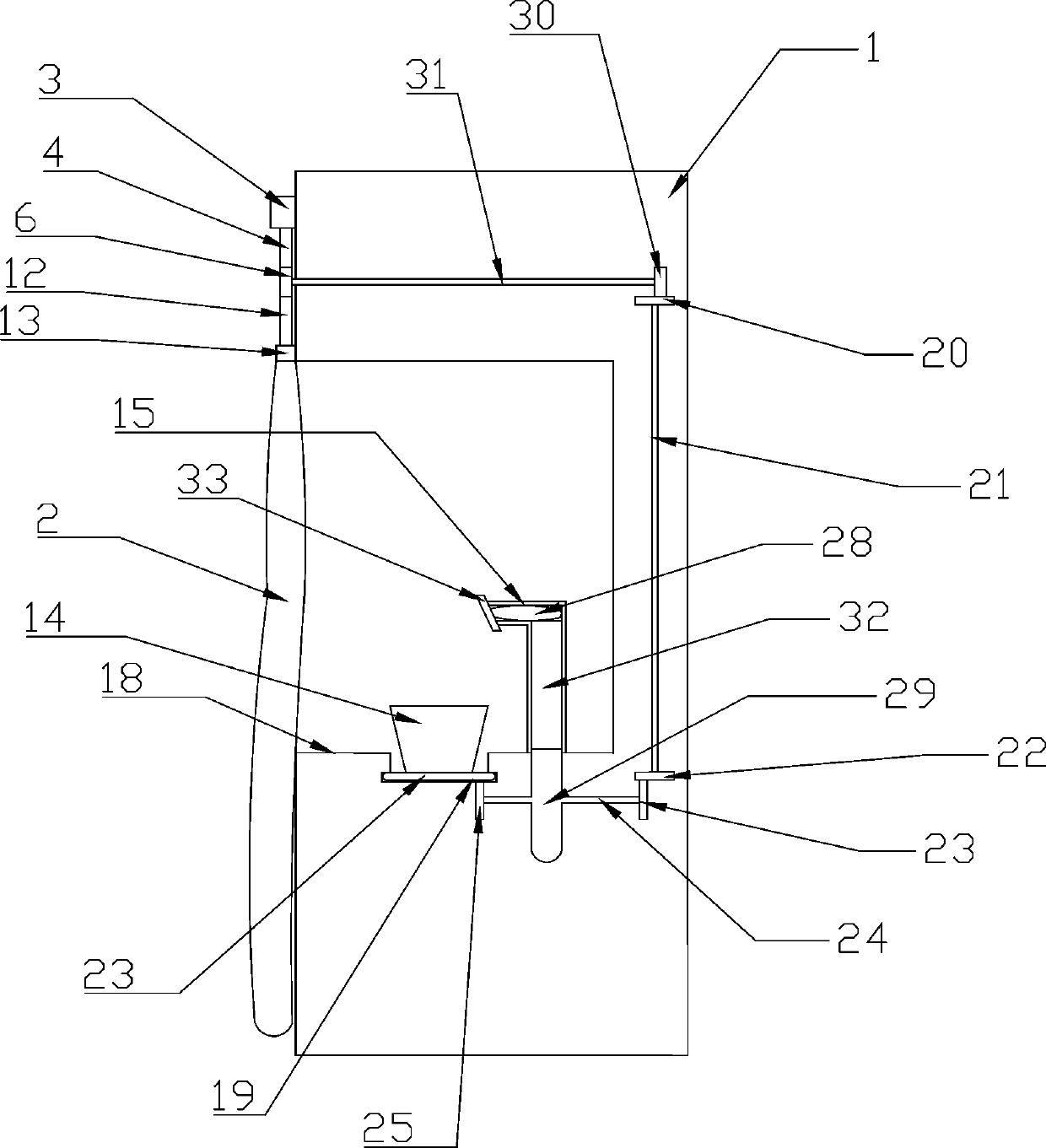 A curtain device that rotates a flower pot by pulling the curtain