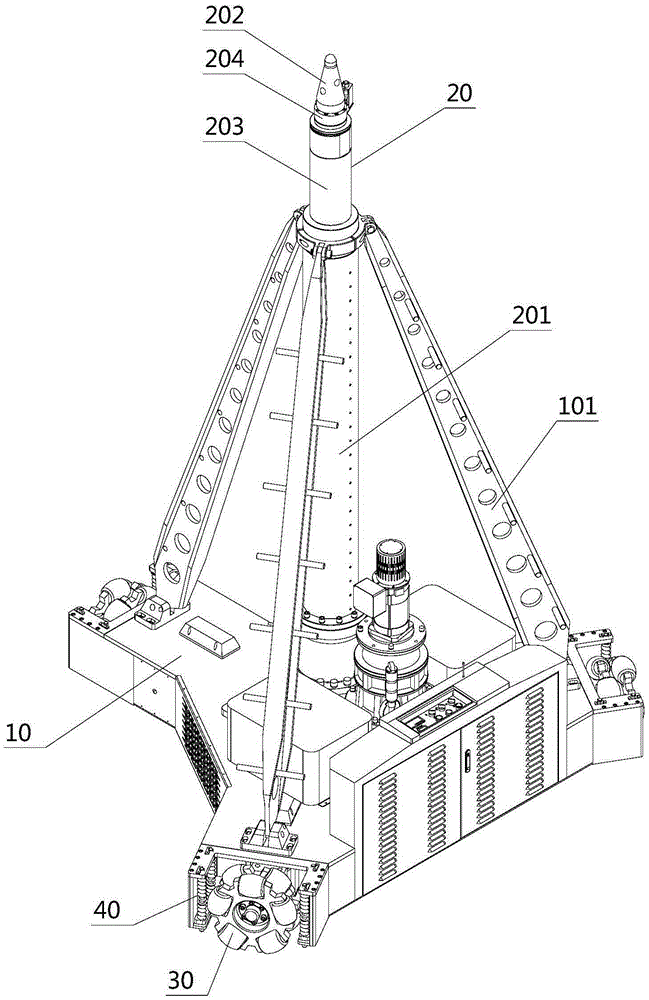 Omnibearing mobile electric jack