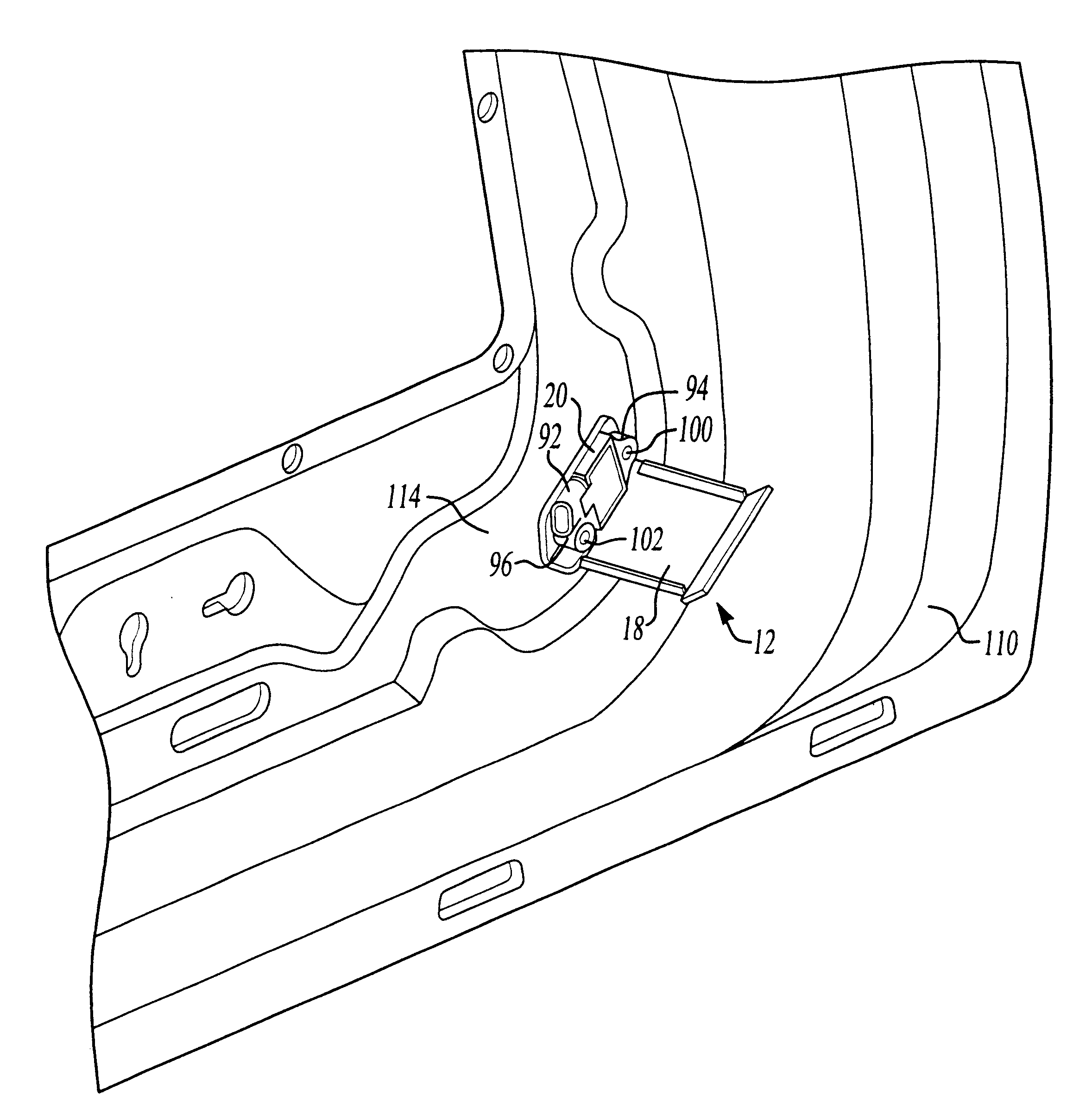 Impact sensor assembly for an automotive vehicle and a method of forming the same