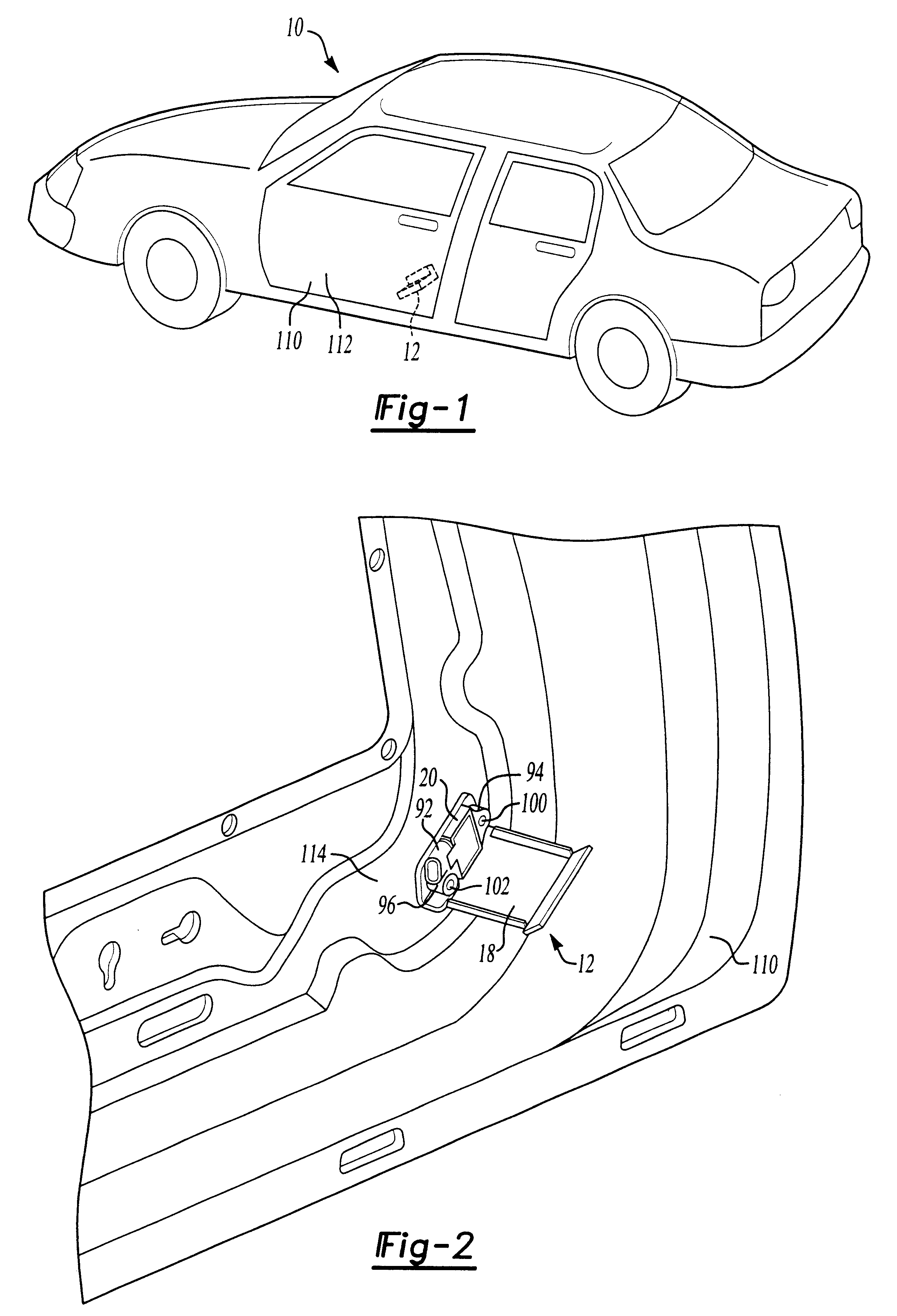 Impact sensor assembly for an automotive vehicle and a method of forming the same