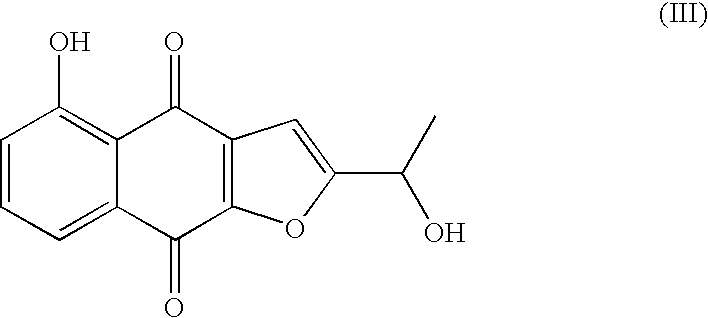 Preparation of optically active 2-(1-hydroxyethyl)-5-hydroxynaphtho[2,3-b]furan-4, 9-diones having anticancer activities