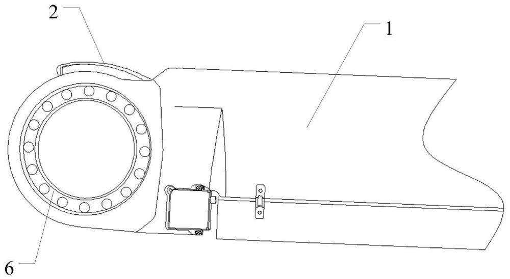 Latch-hook-type canister-shooting loitering munition missile wing unfolding locking mechanism