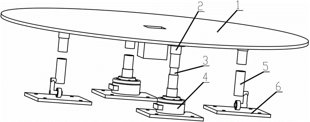 Multi-degree-of-freedom force measuring device for model oscillation test of offshore platform