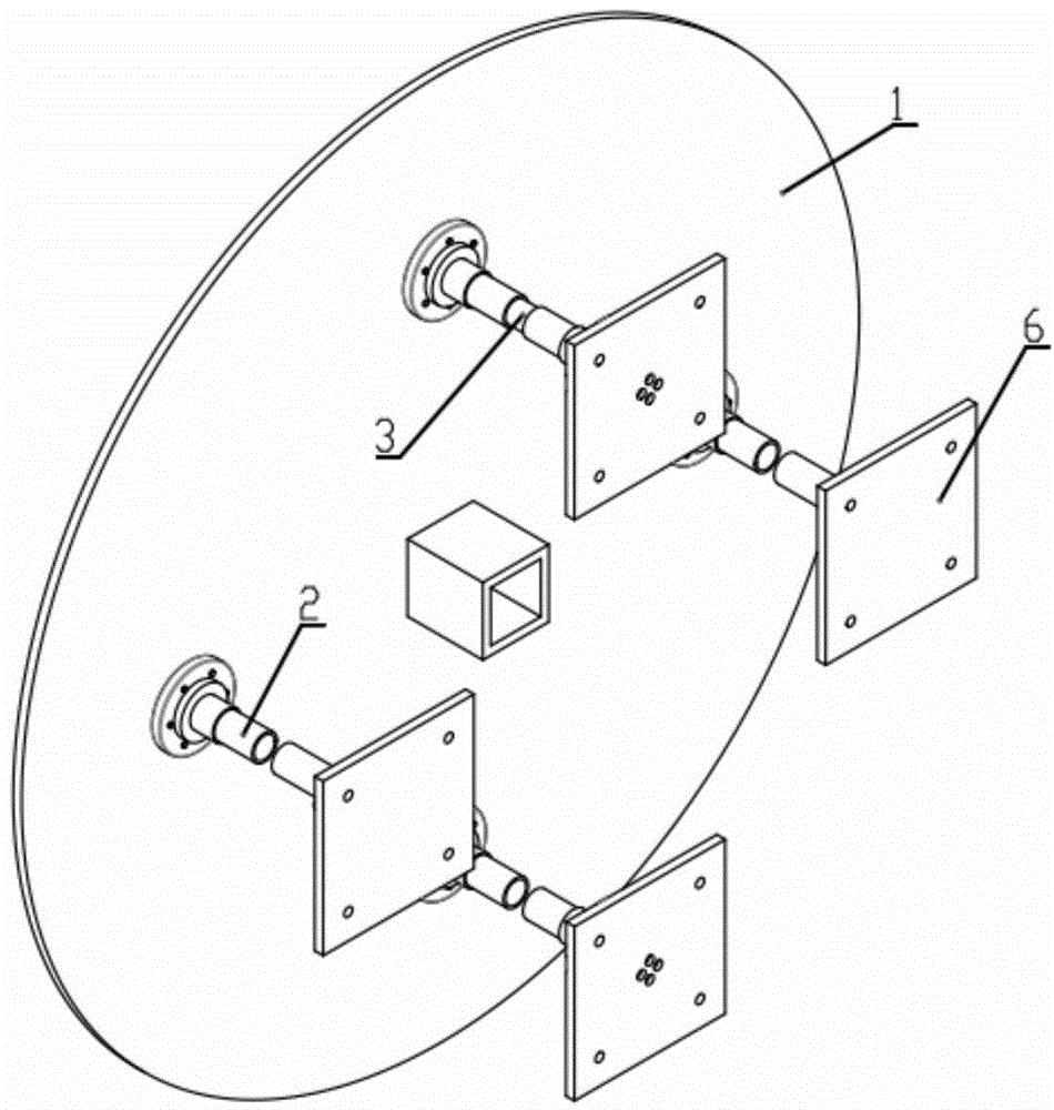 Multi-degree-of-freedom force measuring device for model oscillation test of offshore platform