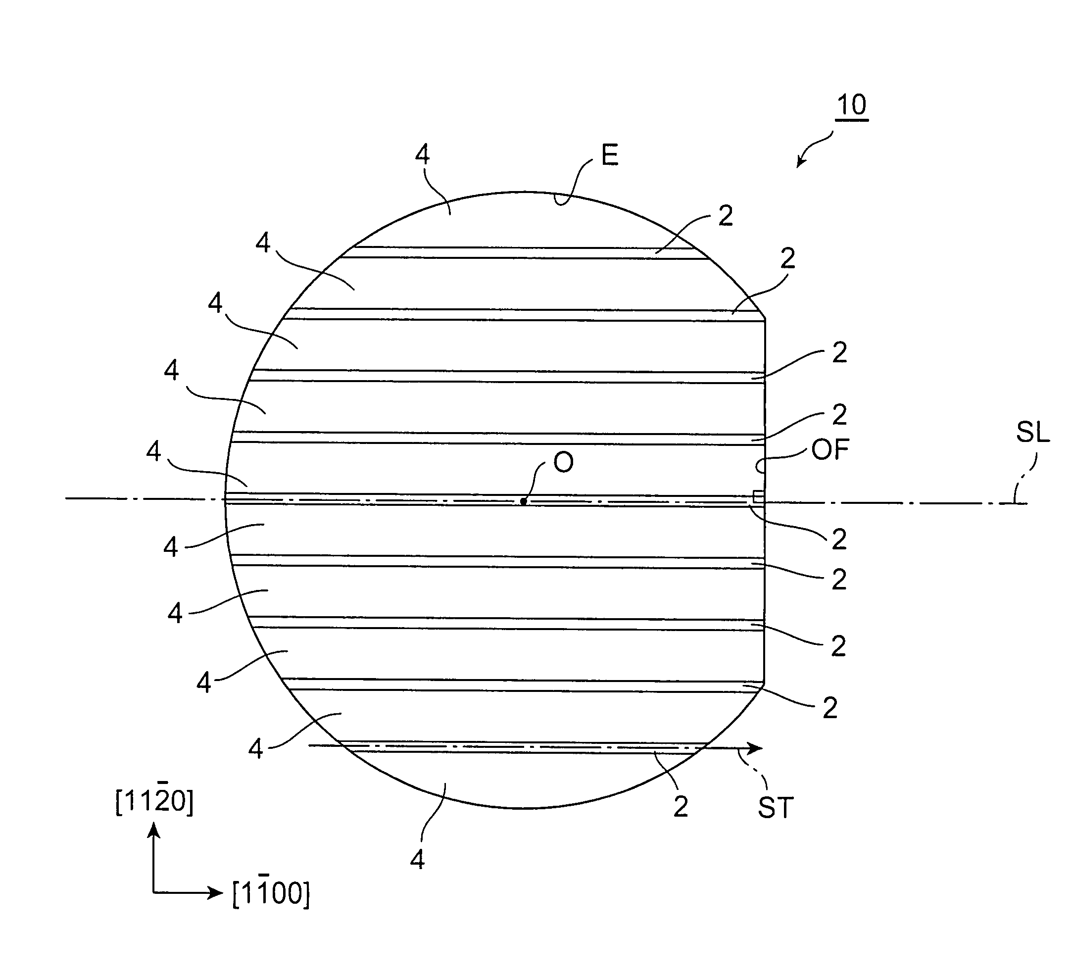 Nitride semiconductor substrate, and method for working nitride semiconductor substrate