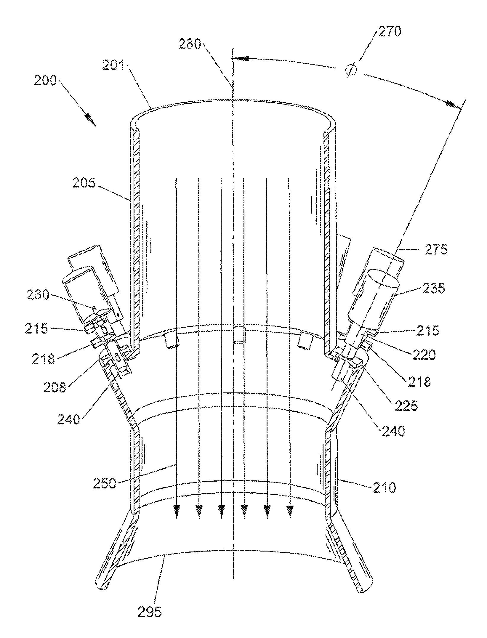 Packaged propellant air-induced variable thrust rocket engine