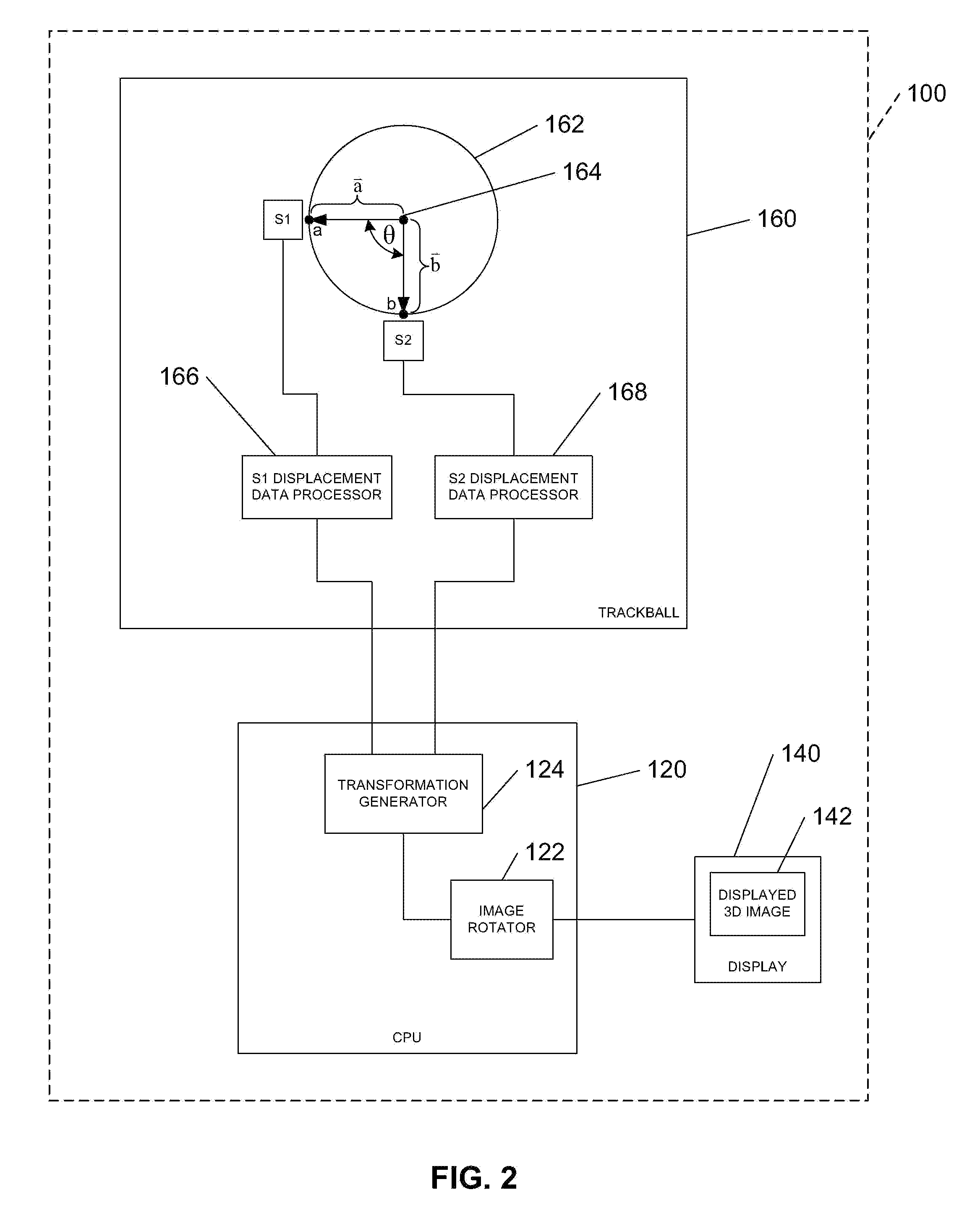 Trackball systems and methods for rotating a three-dimensional image on a computer display