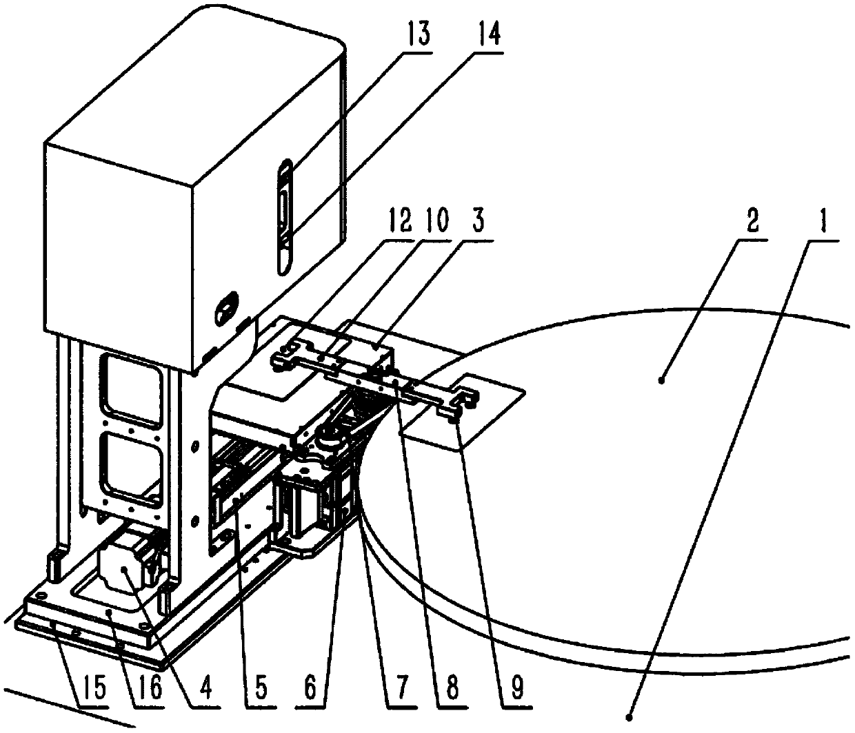 Device for online detection of appearance of glass cover plate