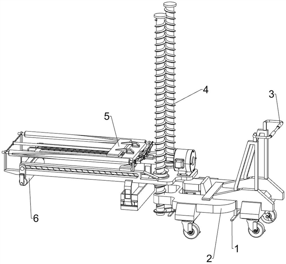 A storage rack surface cleaning and dust removal equipment for logistics