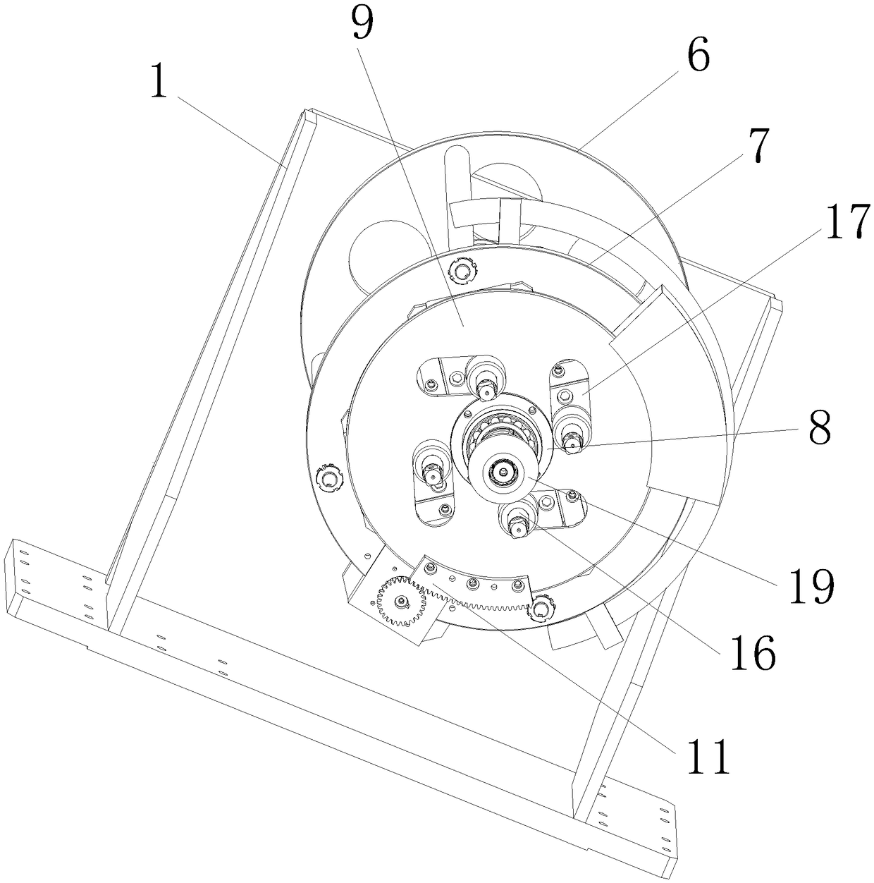 Multi-shaft tightening torque-changing and position-changing mechanism