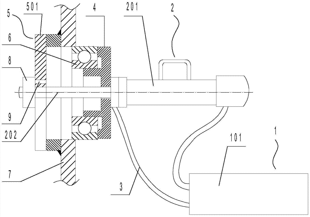 Portable bearing hydraulic assembly and disassembly device
