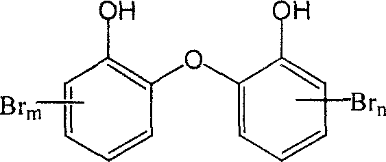 Bromo nitryl dihydroxy diphenyl ether compound and its synthesis method