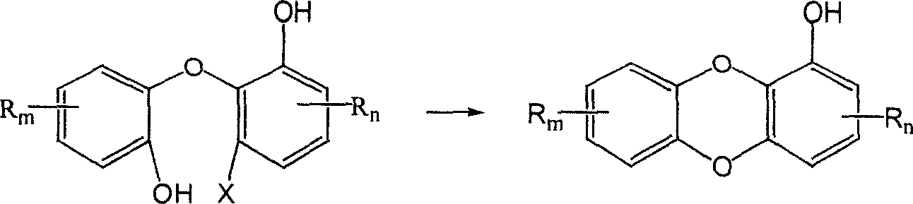 Bromo nitryl dihydroxy diphenyl ether compound and its synthesis method