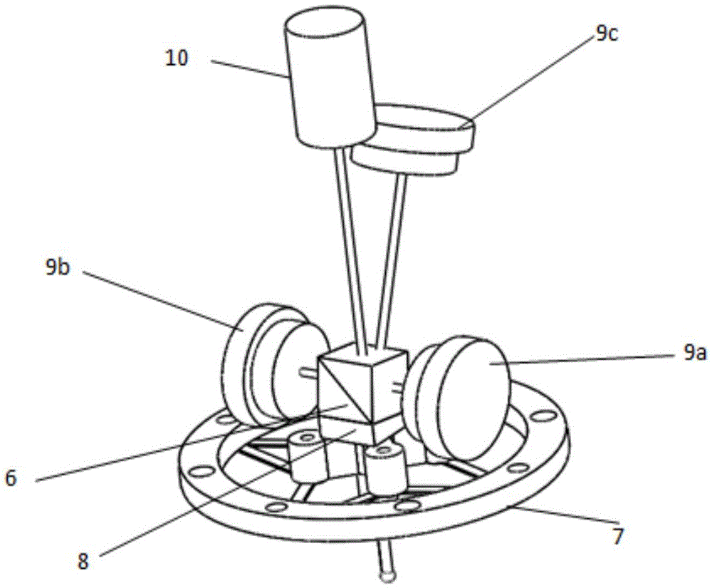 Optical sensing-type three-dimensional high-precision contact scanning measurement probe