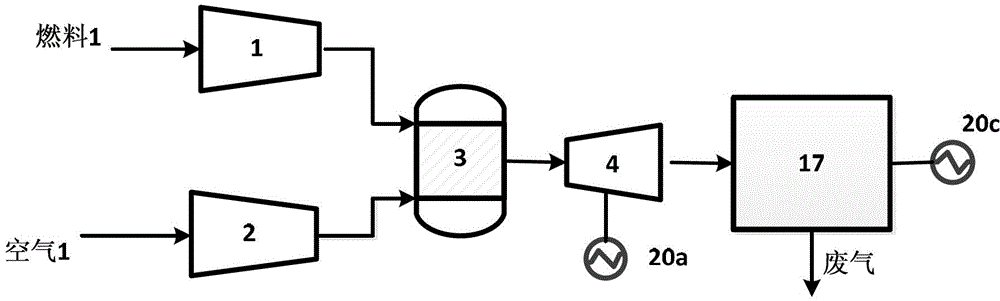 Hybrid power system using normal pressure MCFC (molten carbonate fuel cell) to recover CO2 in exhaust gas of gas turbine