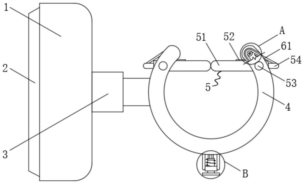 Movable test wire fixing hanging point structure