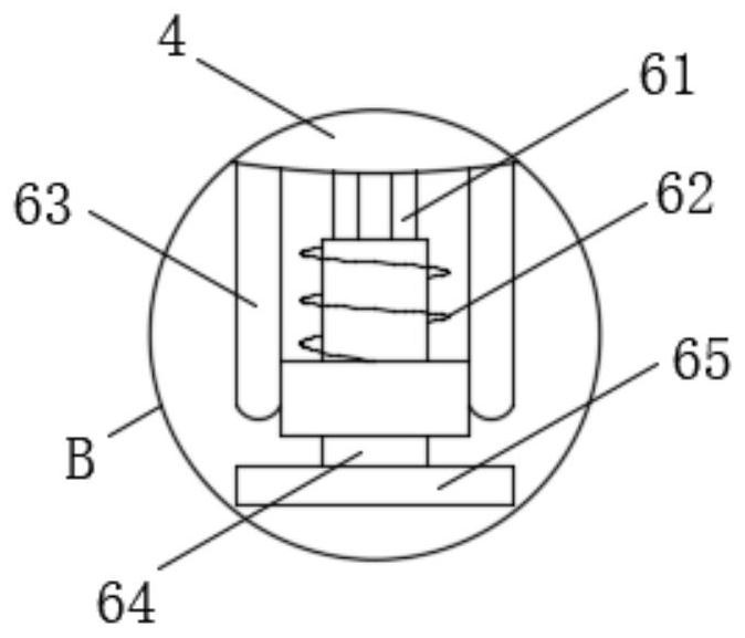 Movable test wire fixing hanging point structure