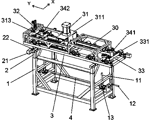 Air cylinder conveying type punching machine automatic feeding machine