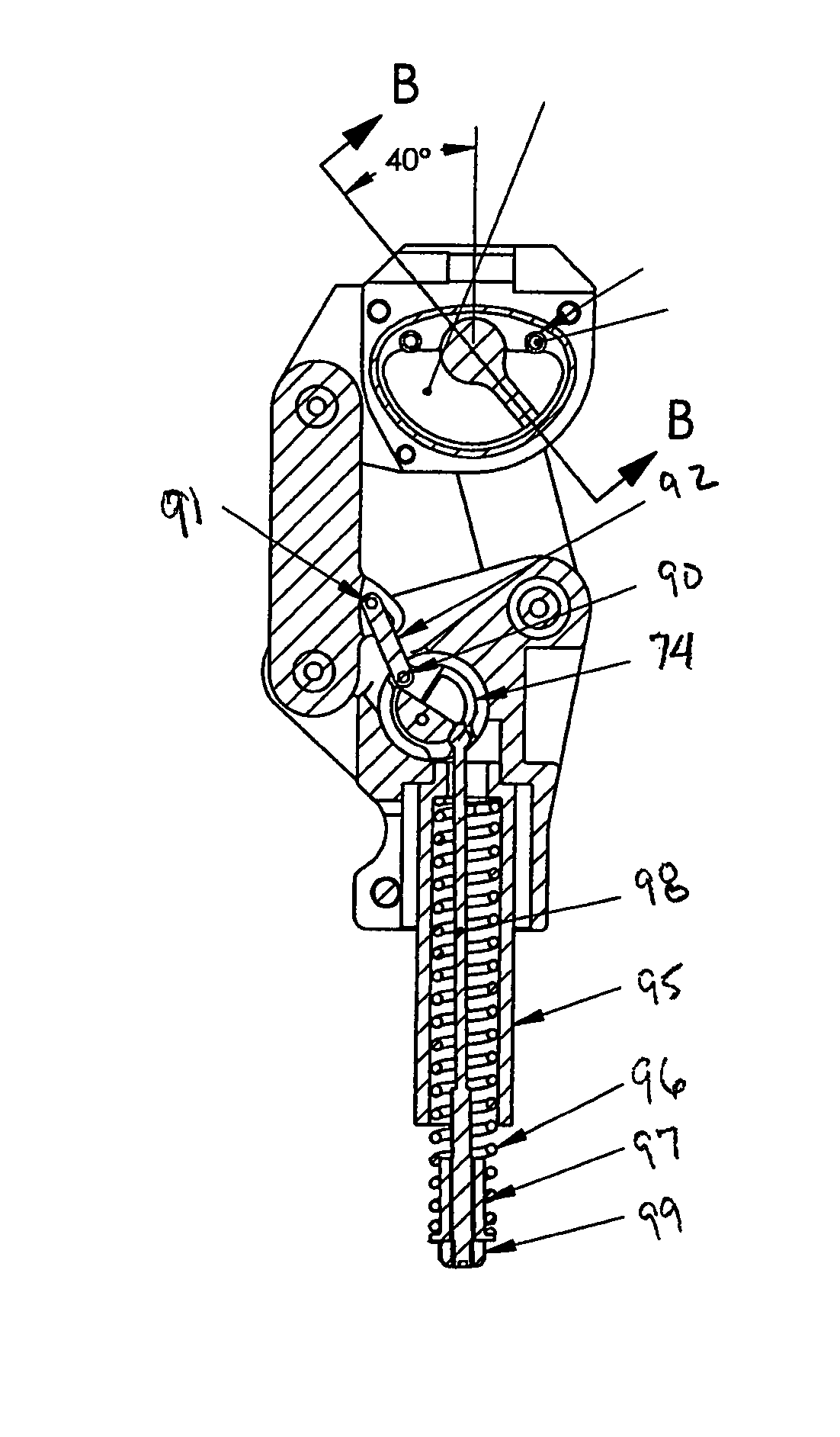 Prosthetic knee and rotary hydraulic chamber