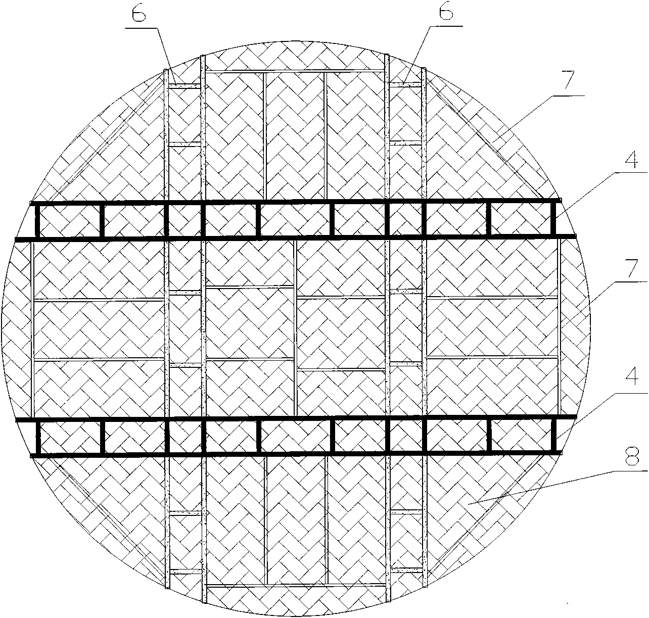 Elevation type tail water overhauling platform and manufacturing method and application thereof