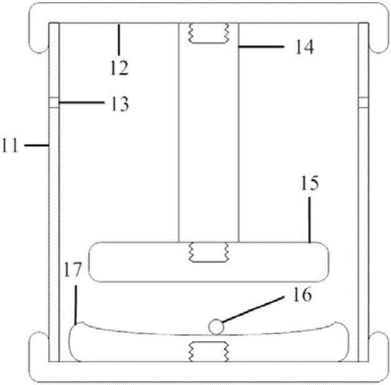 Testing device and application of ultrahigh frequency sensor arrangement for gas-insulated combined switchgear