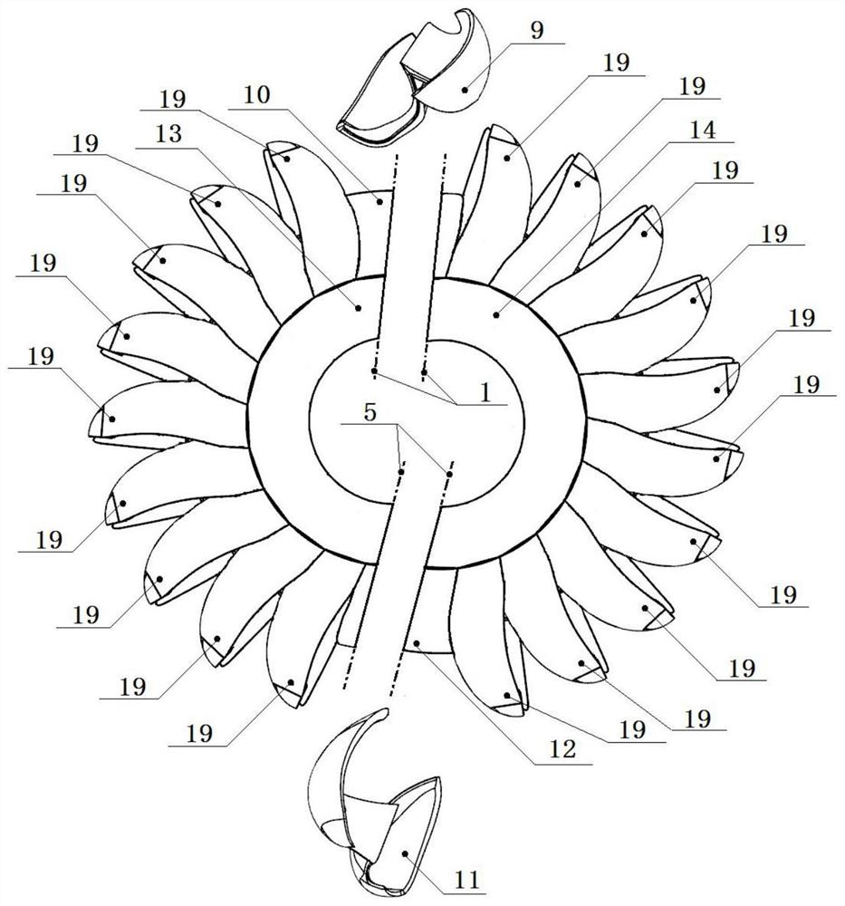 A manufacturing method for a split-lobe runner of a large-scale impact water turbine