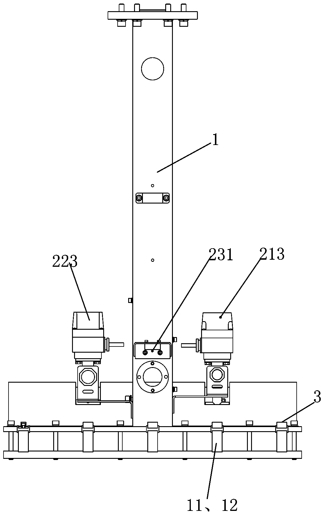 Double-station feeding mechanism with cleaning function