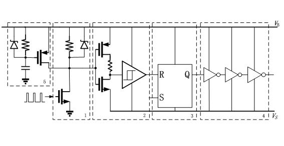 High-voltage gate driving circuit module with resistance to interference of common mode power noises