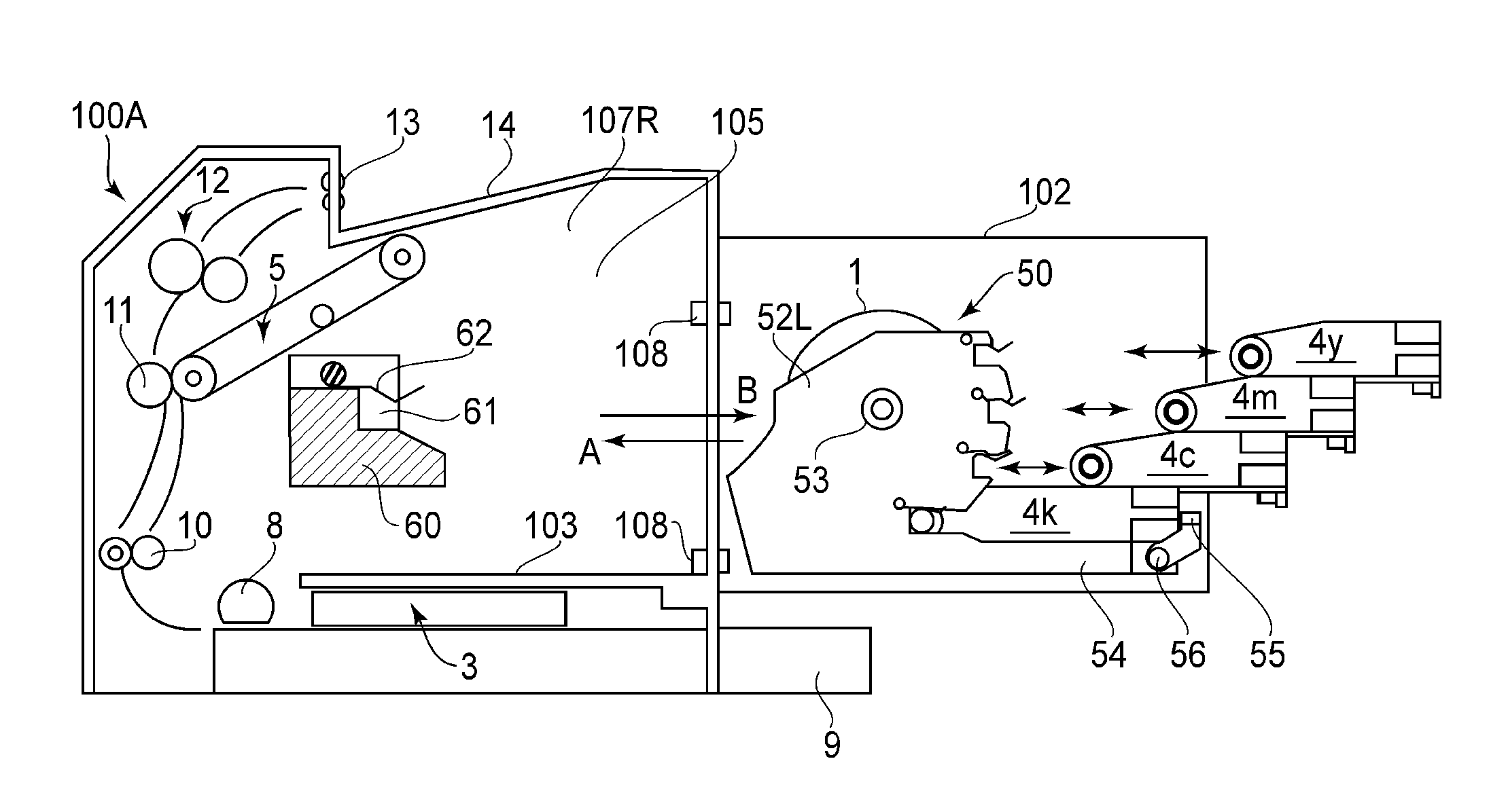 Electrophotographic color image forming apparatus and cartridge