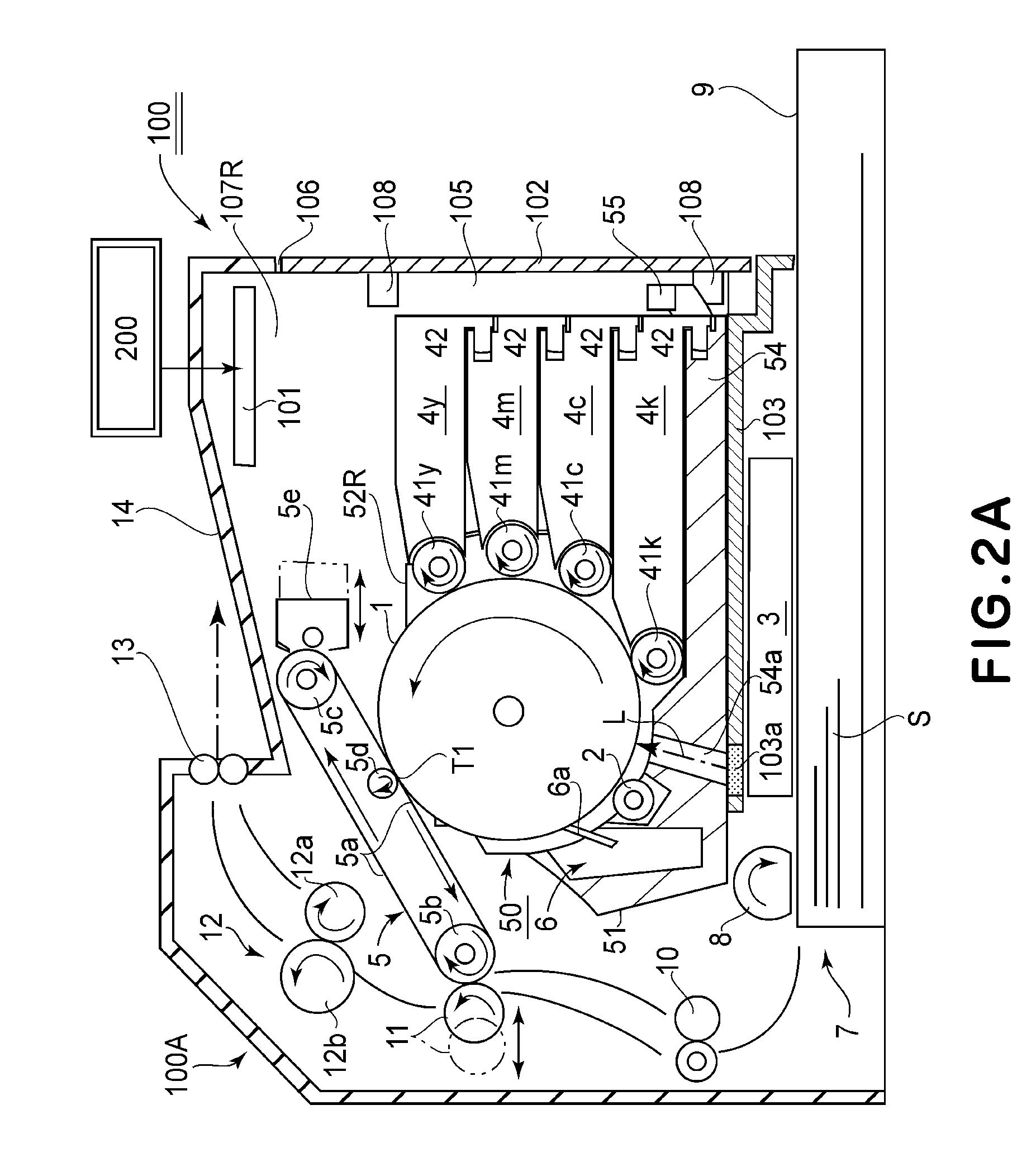 Electrophotographic color image forming apparatus and cartridge