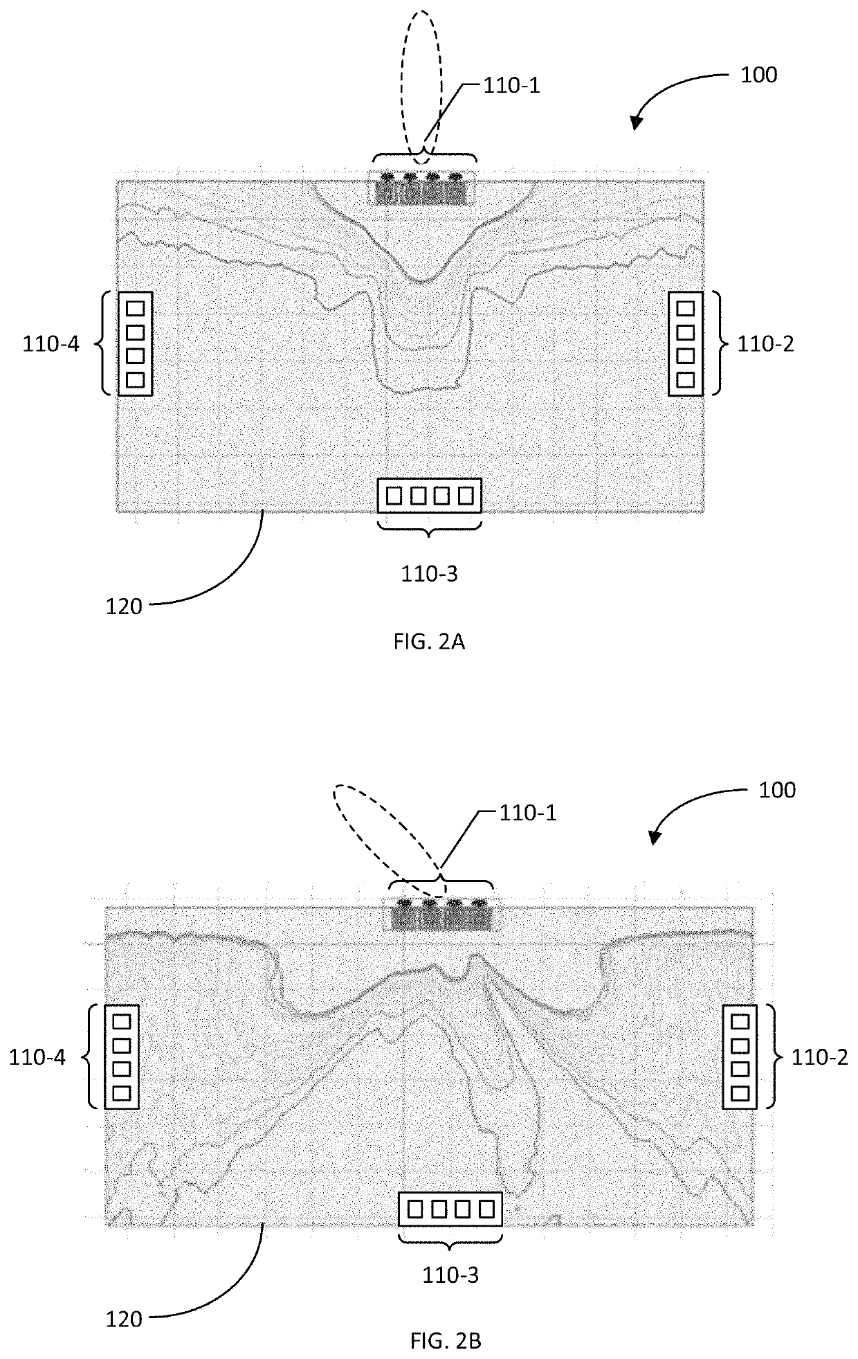 Apparatus and method for detecting lateral electromagnetic exposure and device grip for controlling signal transmission