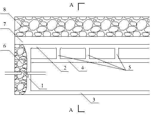 Arrangement method for precracking roof for roof-cutting roadway