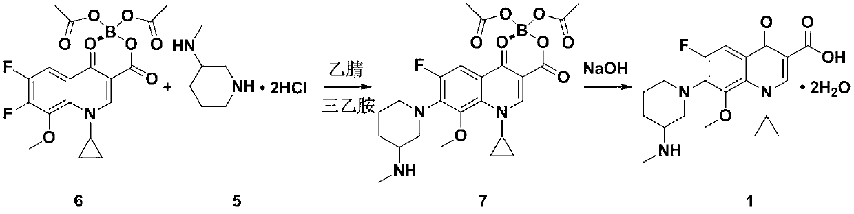 Preparation method of balofloxacin dihydrate