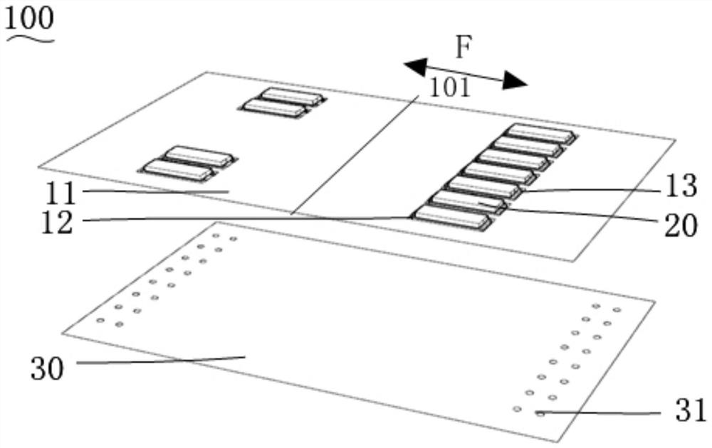 Composite circuit board with magnetoelectric composite interface