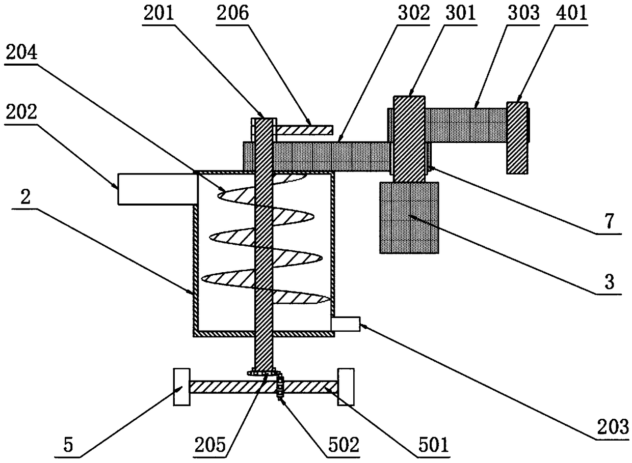 Grouting device for coal mine water disaster preventing and treating