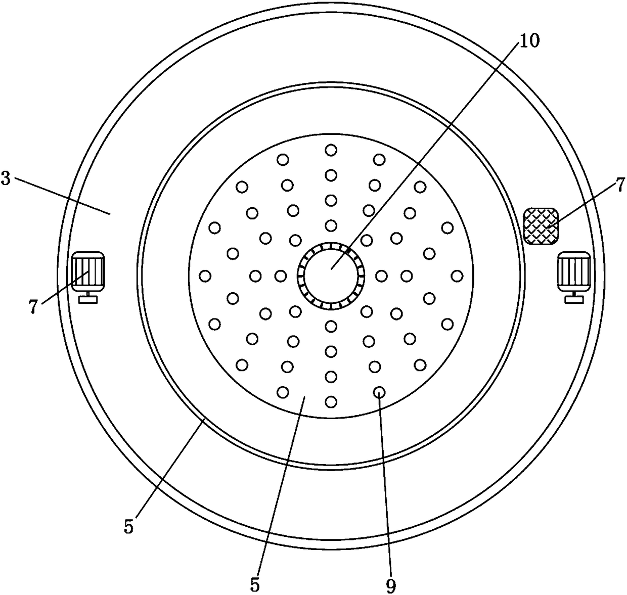 Indoor LED ceiling lamp device