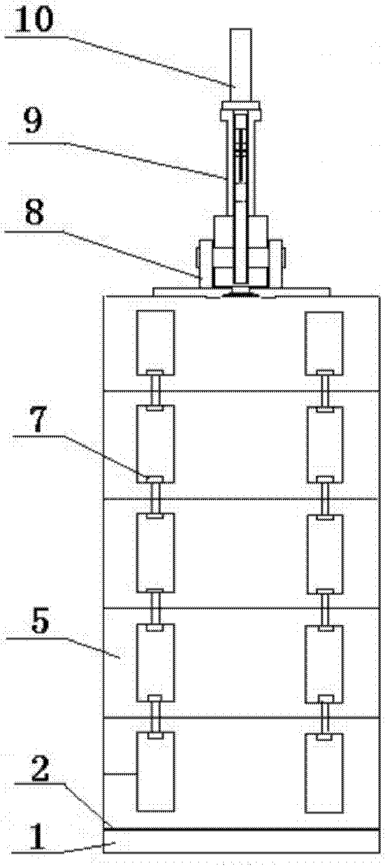 Hydraulic power shock excitation equipment for building foundation pile