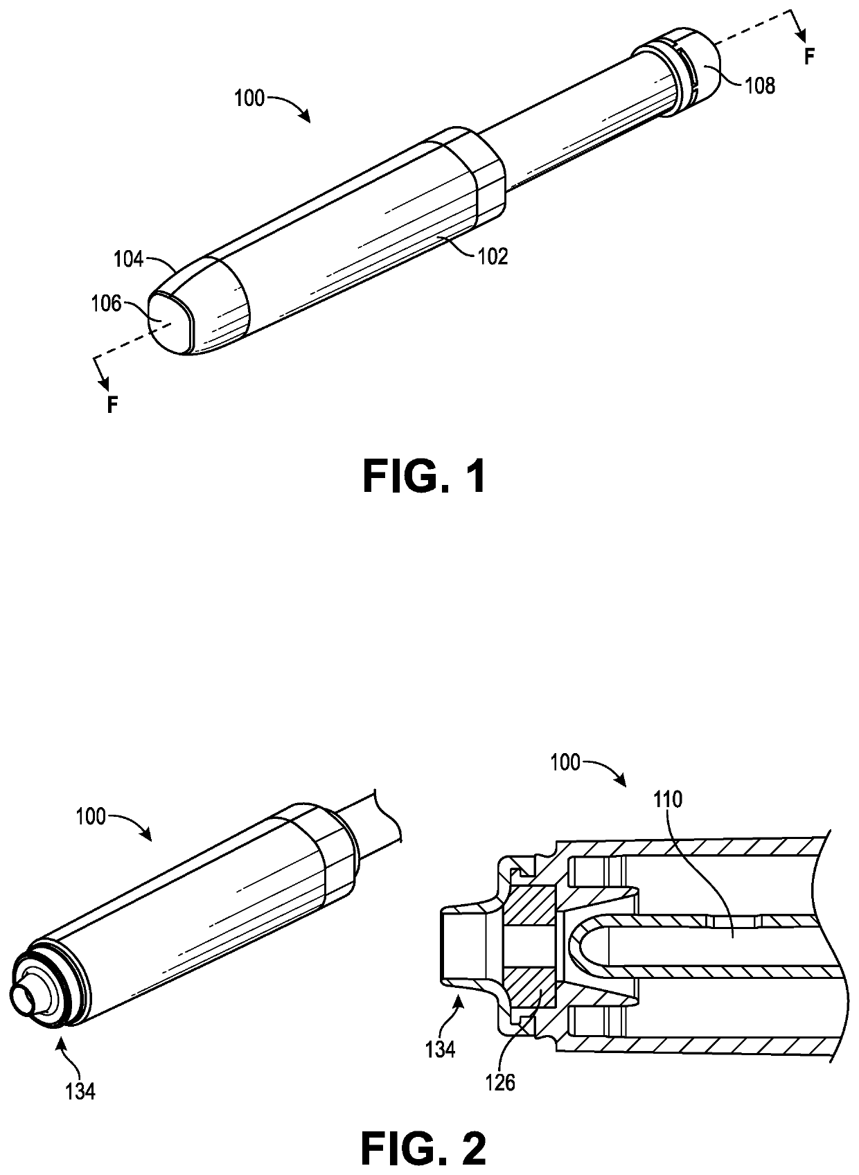 Female catheter locator tip