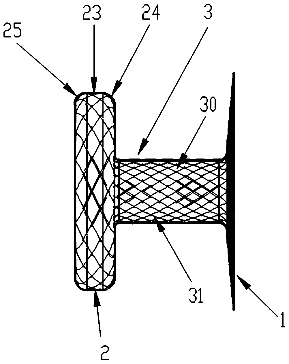 Esophageal tracheal fistula occlusion stent and inserter thereof and inserting method thereof