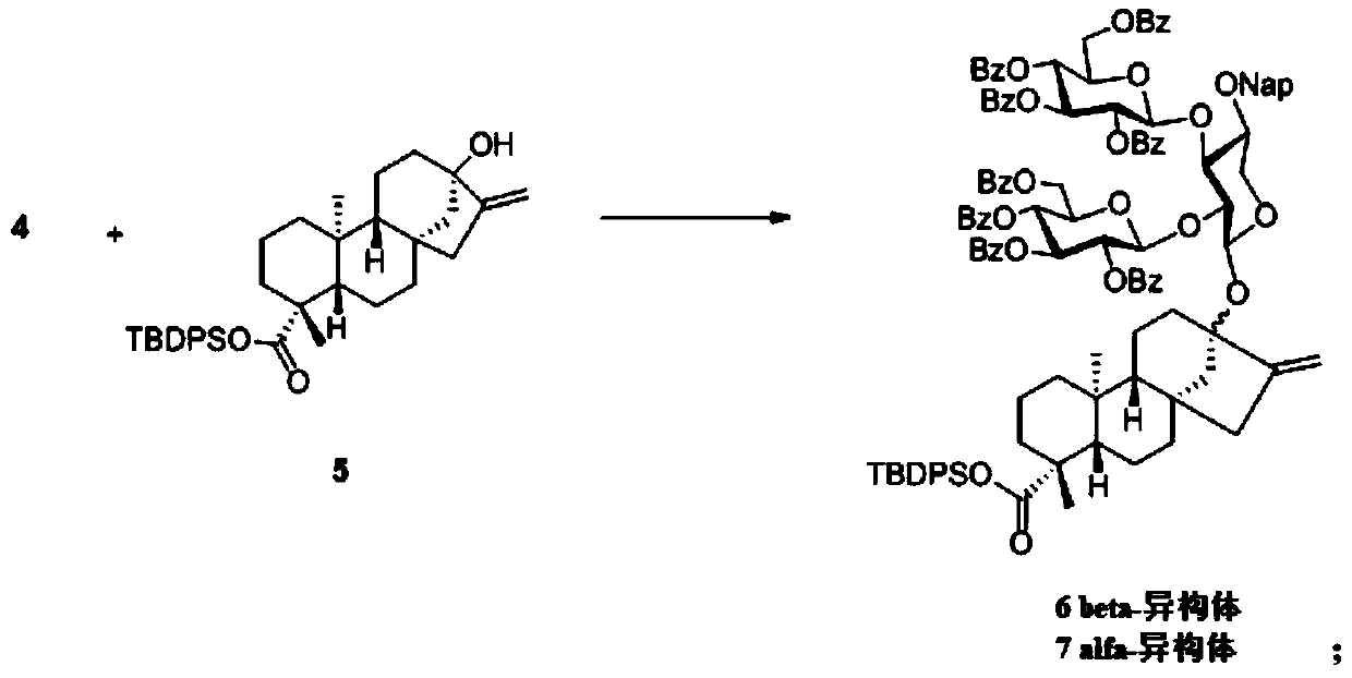 Synthetic method for rebaudioside R